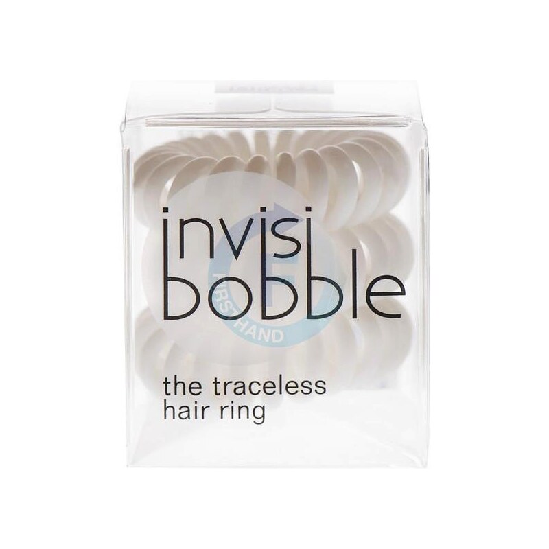 INVISIBOBBLE Traceless Hair Ring White 3ks - Spirálová gumička do vlasů - bílá