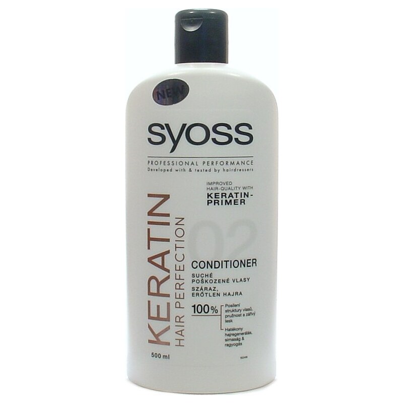 SYOSS Professional KERATIN Conditioner - kondicionér pro suché a poškozené vlasy 500ml