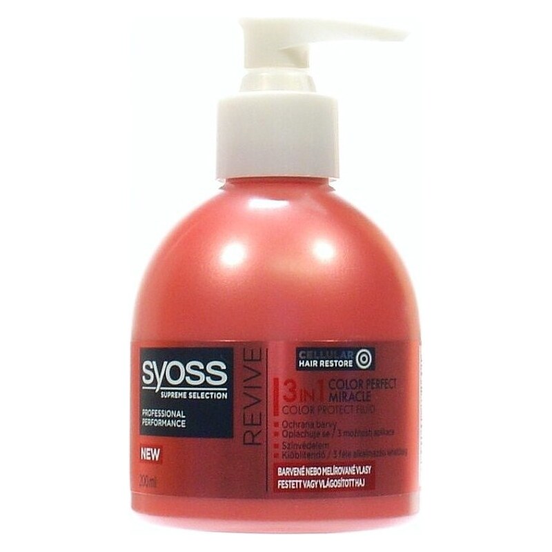 SYOSS Professional REVIVE Color Protect Fluid 3v1 - kúra pro barvené a melírované vlasy 200ml