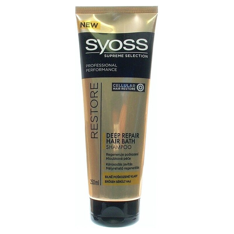 SYOSS Professional RESTORE Deep Repair Shampoo - šampon pro silně poškozené vlasy 250ml