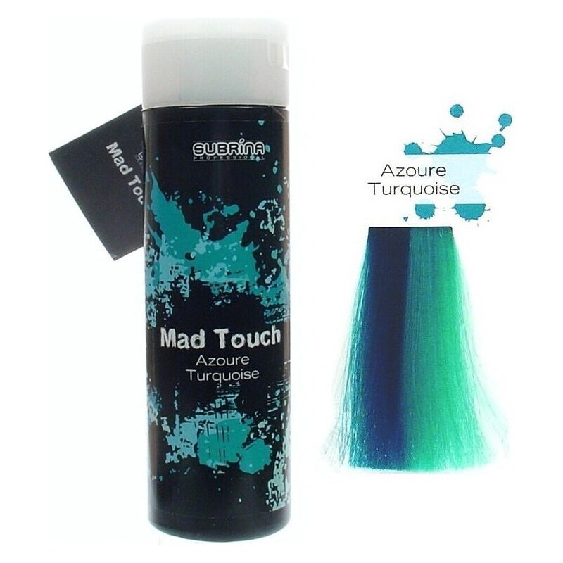 SUBRINA Mad Touch Azoure Tuquoise 200ml - Gelová barva na vlasy - tyrkysová