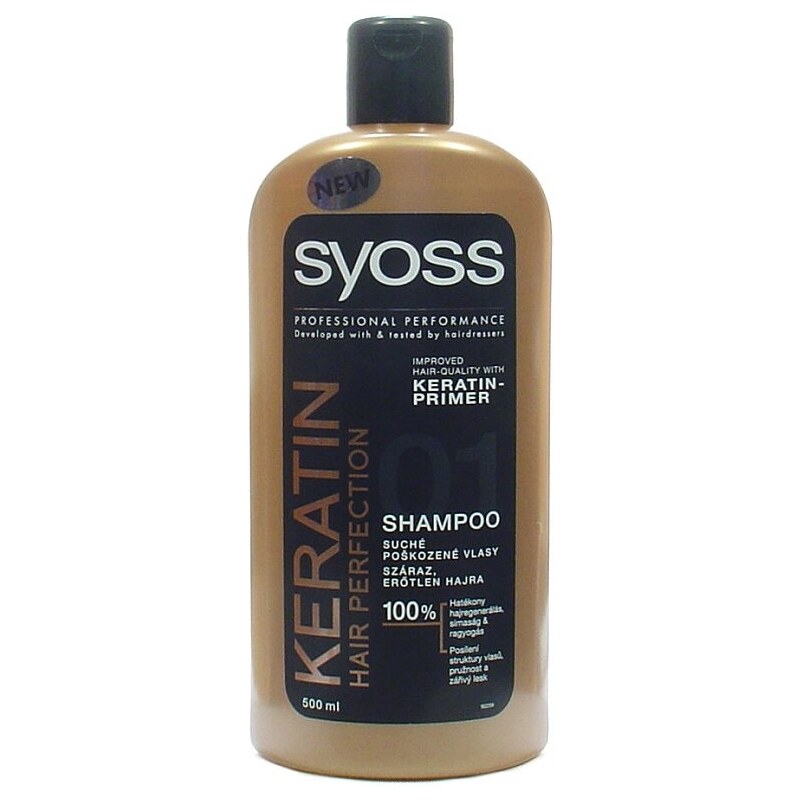 SYOSS Professional KERATIN Shampoo - šampon pro suché a poškozené vlasy 500ml