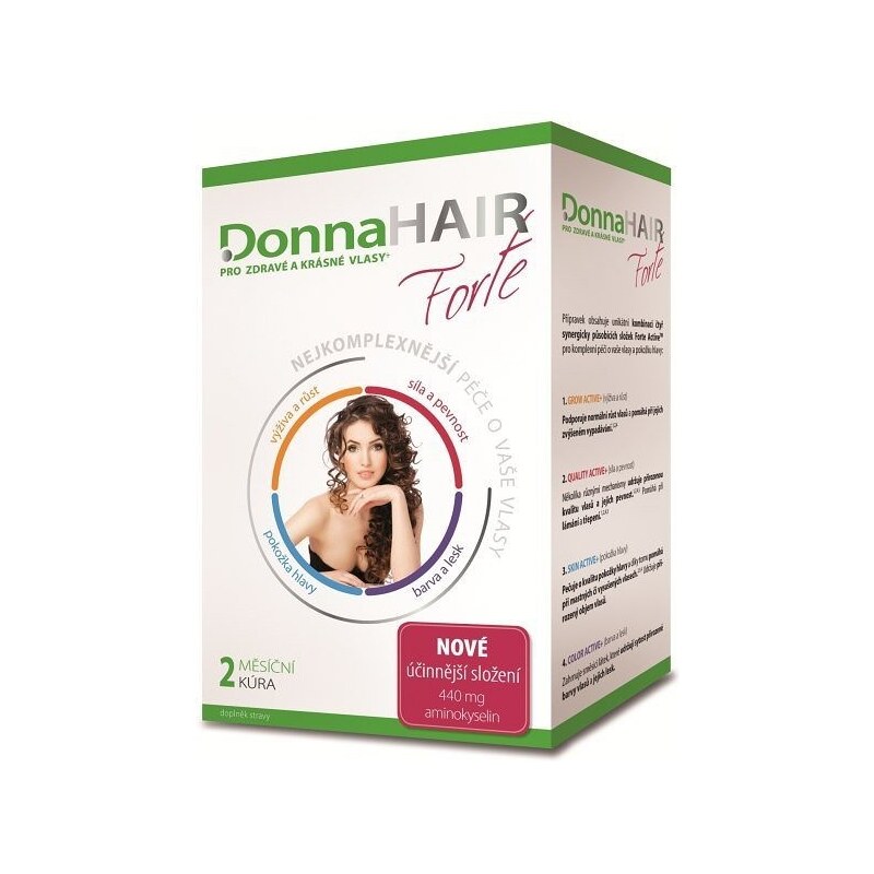 SIMPLY YOU DONNA HAIR Vitamíny na vlasy Forte 60 tobolek - 2 měsíční kúra pro výživu a růst vlasů