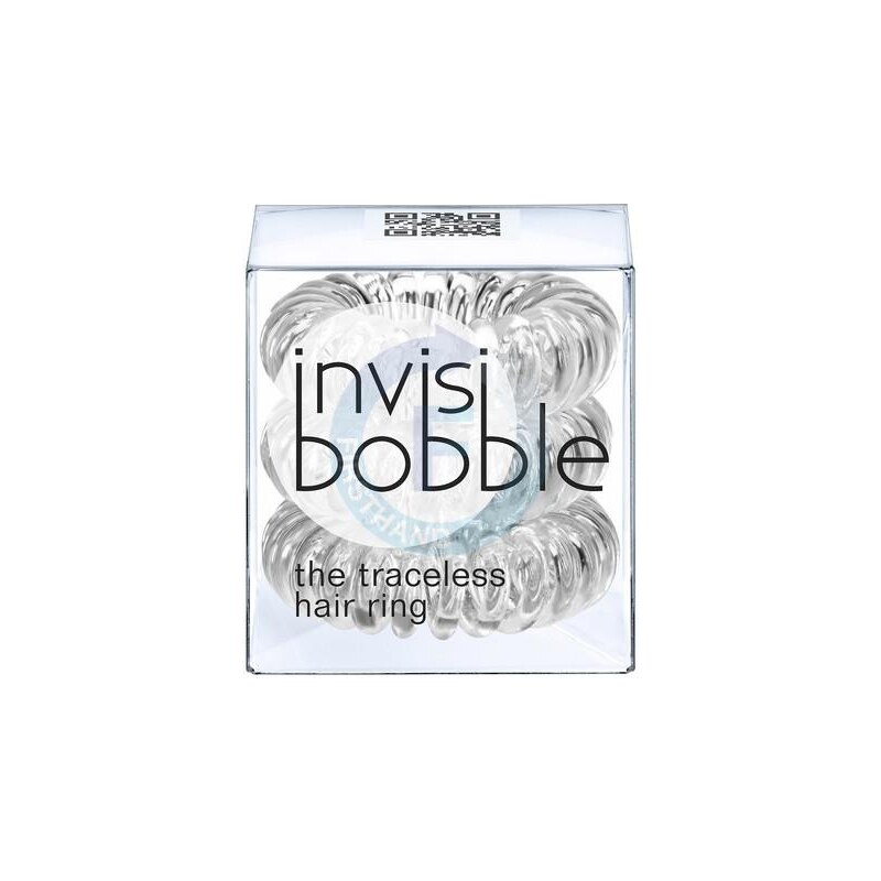 INVISIBOBBLE Traceless Hair Ring Clear 3ks - Spirálová gumička do vlasů - čirá