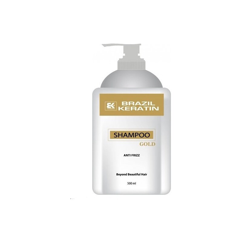 BRAZIL KERATIN Gold Shampoo regenerační keratinový šampon na vlasy se zlatem 500ml