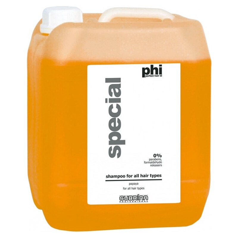 SUBRÍNA PHI Shampoo for All Hair Types Papaya 5000ml - ovocný šampon na vlasy