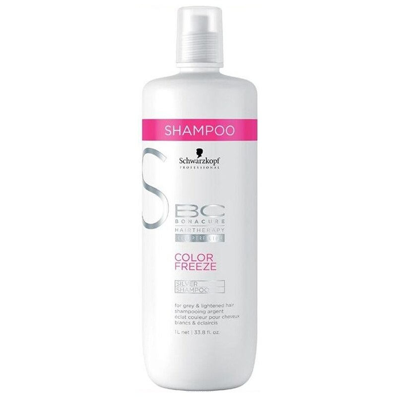 SCHWARZKOPF BC Color Freeze Silver Shampoo 1000ml - stříbrný šampon na melír vlasy