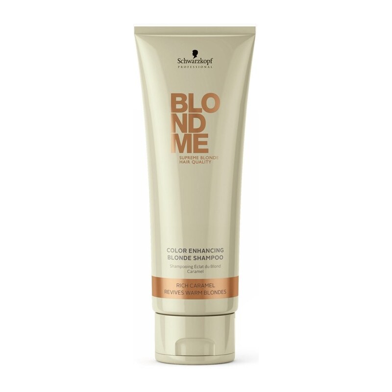 SCHWARZKOPF Blondme Rich Caramel Shampoo 250ml - šampon pro teplé odstíny blond vlasů