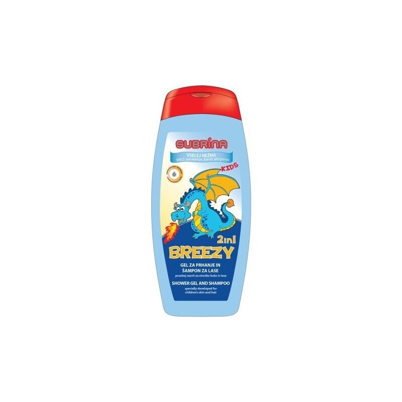 SUBRÍNA For Kids Breezy 2v1 250ml - dětský sprchový gel a šampon 2v1