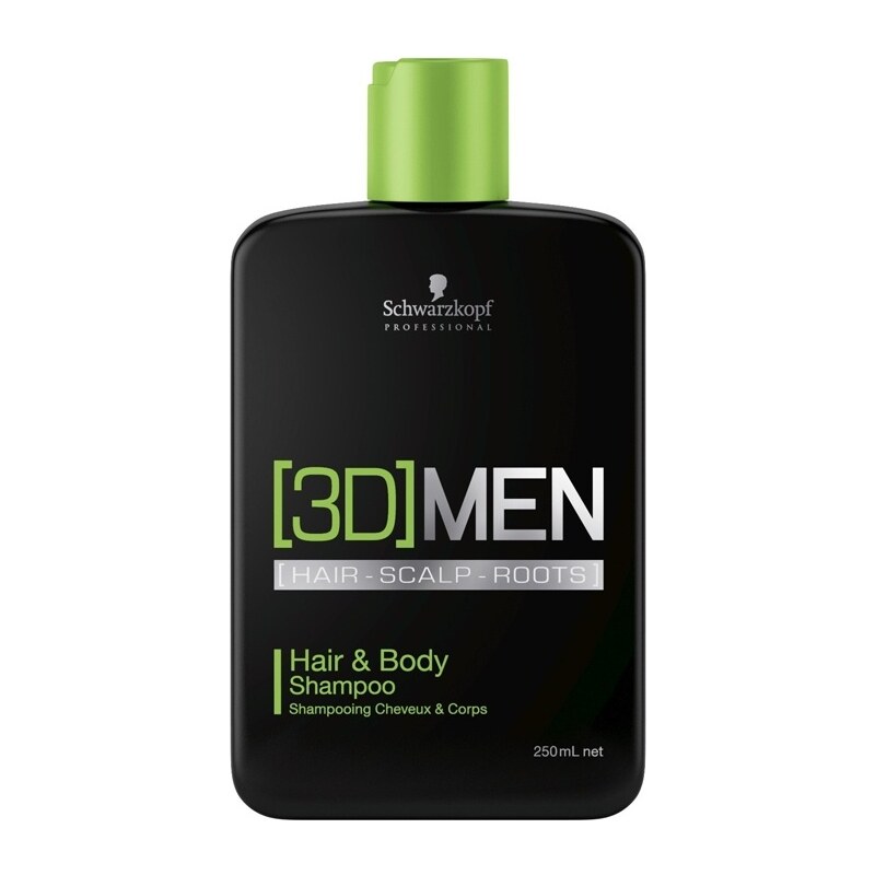 Schwarzkopf 3D MEN 3DMENSION Hair And Body Shampoo šampon na vlasy a tělo 250ml