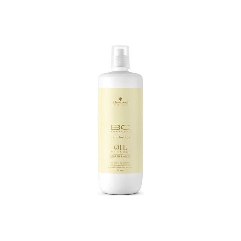 SCHWARZKOPF BC Oil Miracle Light Oil Shampoo 1000ml - Lehký olejový šampon na jemné vlasy