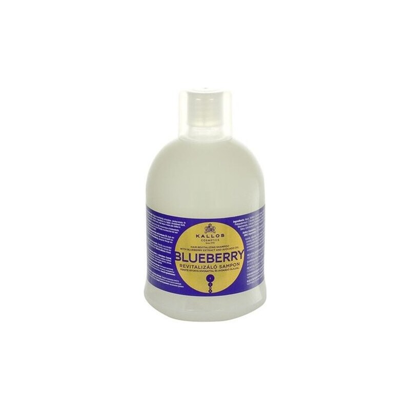 KALLOS KJMN Blueberry Shampoo 1000ml - šampon na chemicky poškozené vlasy