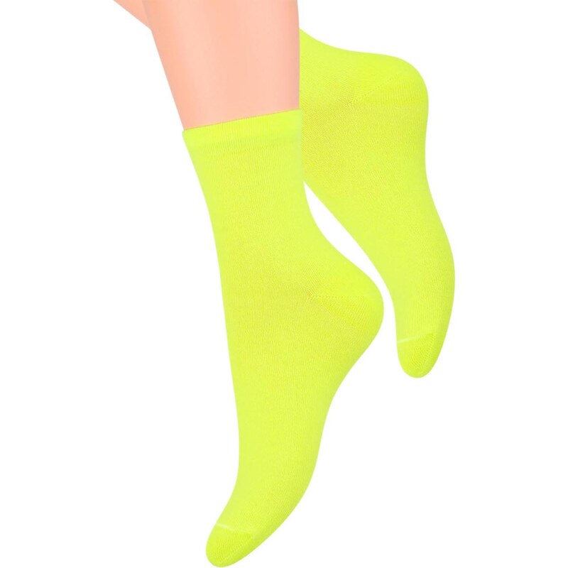 Ponožky dámské Steven 037, žlutá