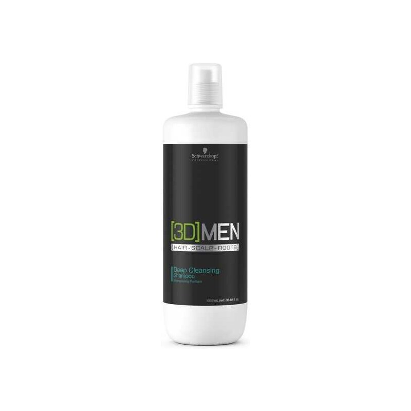 Schwarzkopf 3D MEN 3DMENSION Deep Cleasing Shampoo hloubkově čistící šampon 1000ml