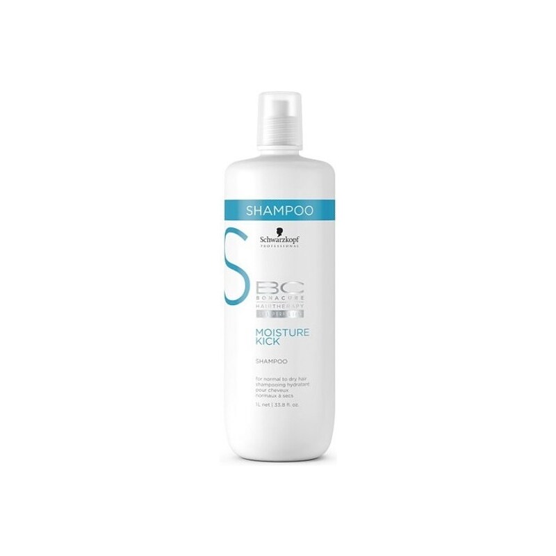 SCHWARZKOPF BC Hyaluronic Moisture Kick Shampoo 1000ml - šampon pro suché a trvalené vlasy