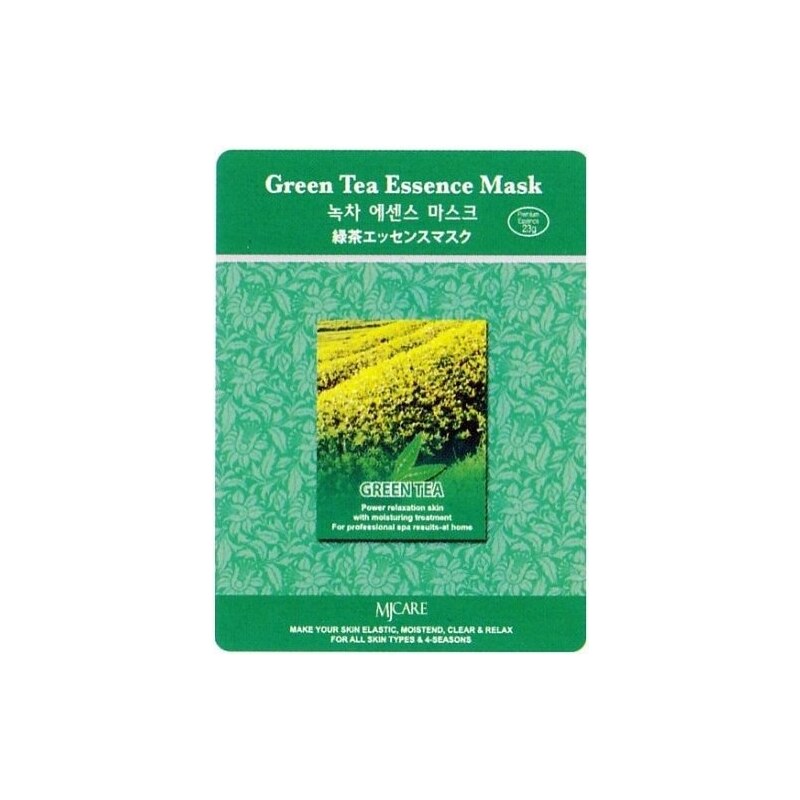 MJ CARE Green Tea Zelený čaj - antioxidační čistící pleťová maska proti vráskám