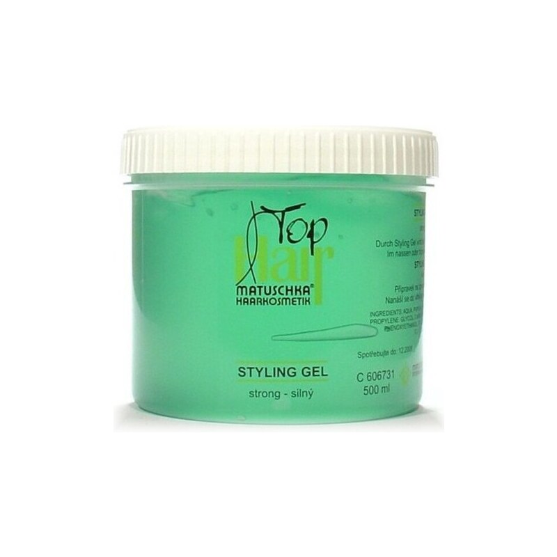 MATUSCHKA Top Hair - Stylingový gel na vlasy silně tužící 500ml