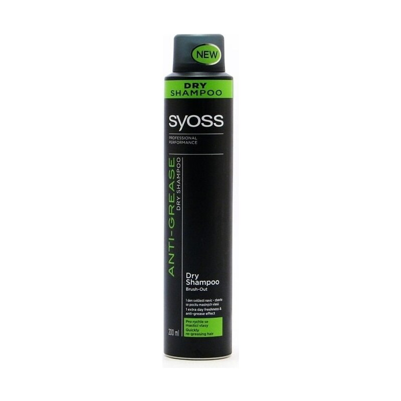 SYOSS Professional Anti-Grease Dry Shampoo suchý šampon ve spreji na mastné vlasy 200ml