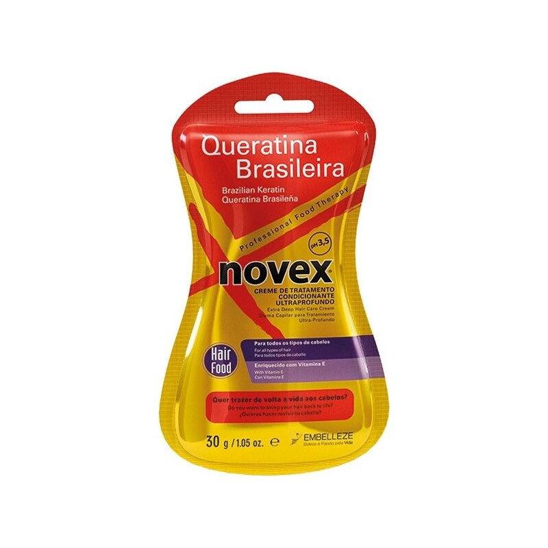 NOVEX Brazilian Keratin Deep Treatment Conditioner 30g - kúra s brazilským keratinem