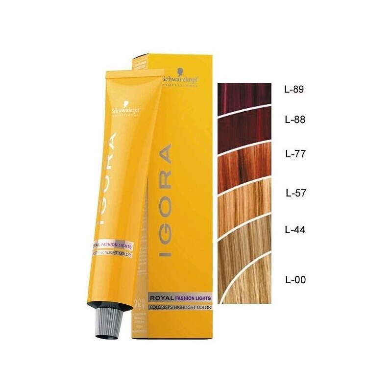 SCHWARZKOPF Igora Fashion L-00 barevný melír na vlasy 60ml - Přírodní blond