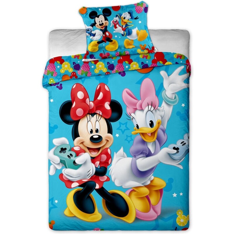 Jerry Fabrics Povlečení Mickey and Minnie games 140x200, 70x90 cm