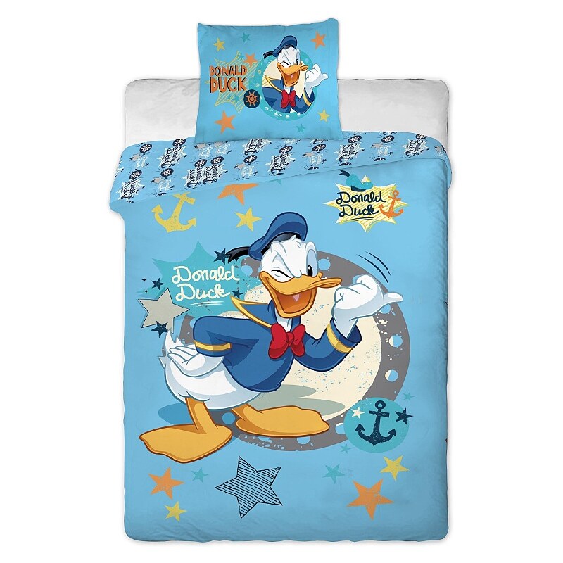 Jerry Fabrics Povlečení Disney - Donald Duck 1x 140/200, 1x 90/70