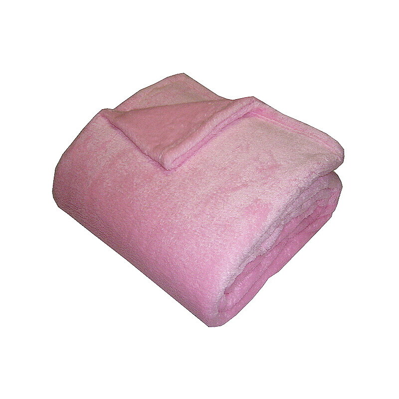Super soft deka Dadka - růžová 150/200
