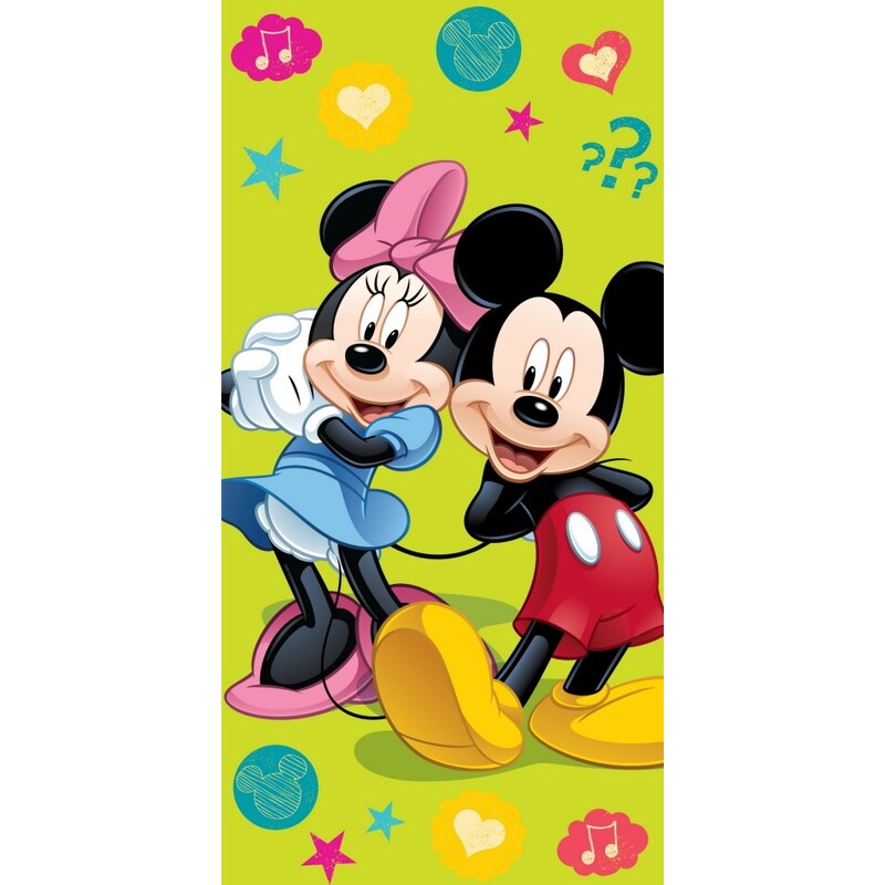 Jerry Fabrics Osuška Mickey and Minnie 2015 75x150 cm