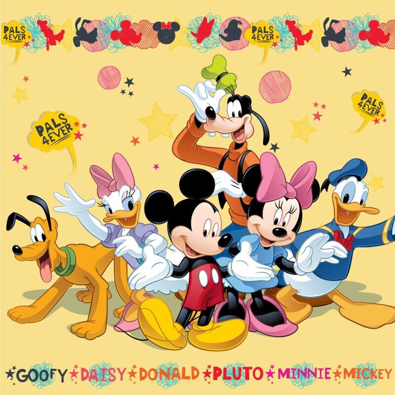 Jerry Fabrics Polštářek Mickey and Friends
