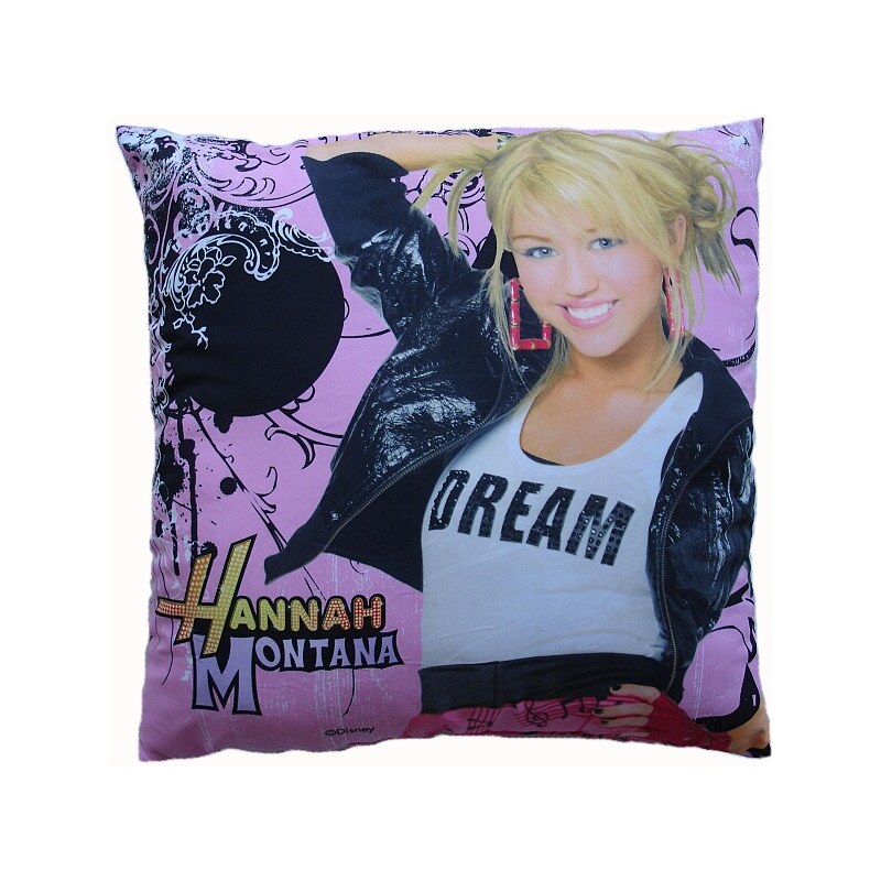 Jerry Fabrics Polštářek Hannah Montana 40x40 cm