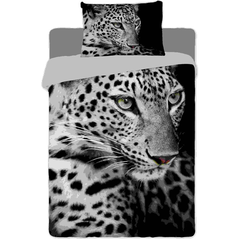 Jerry Fabrics Povlečení fototisk Leopard 2016 140x200 70x90