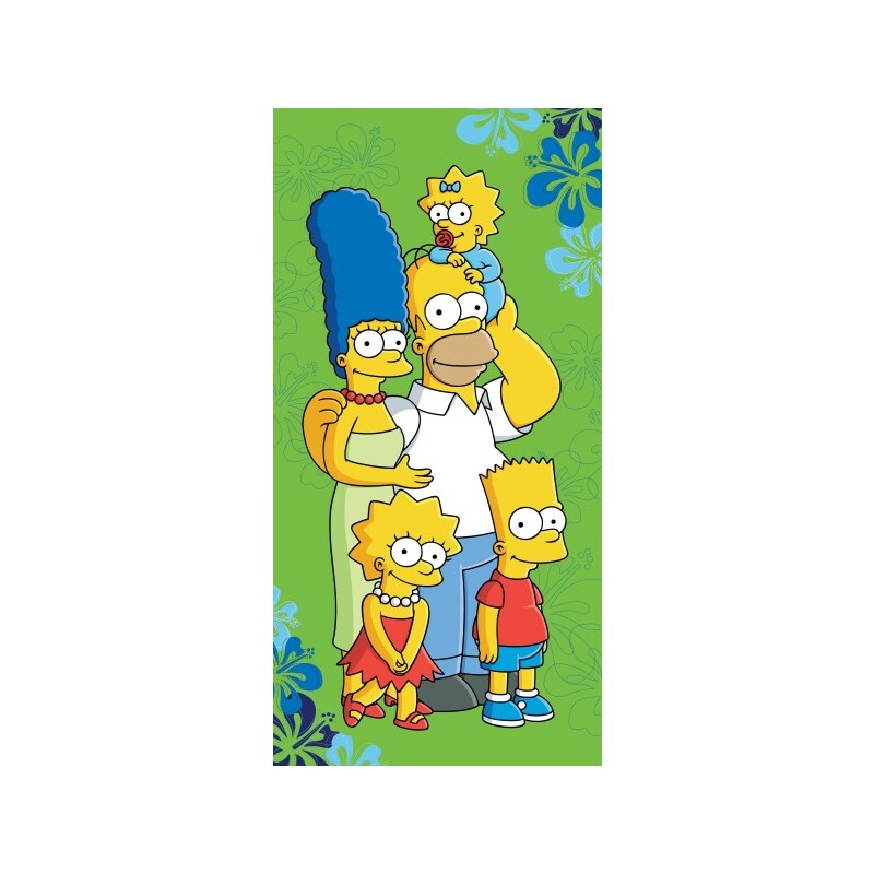 Jerry Fabrics Plážová osuška Simpsons 2016 - 70 x 140 cm