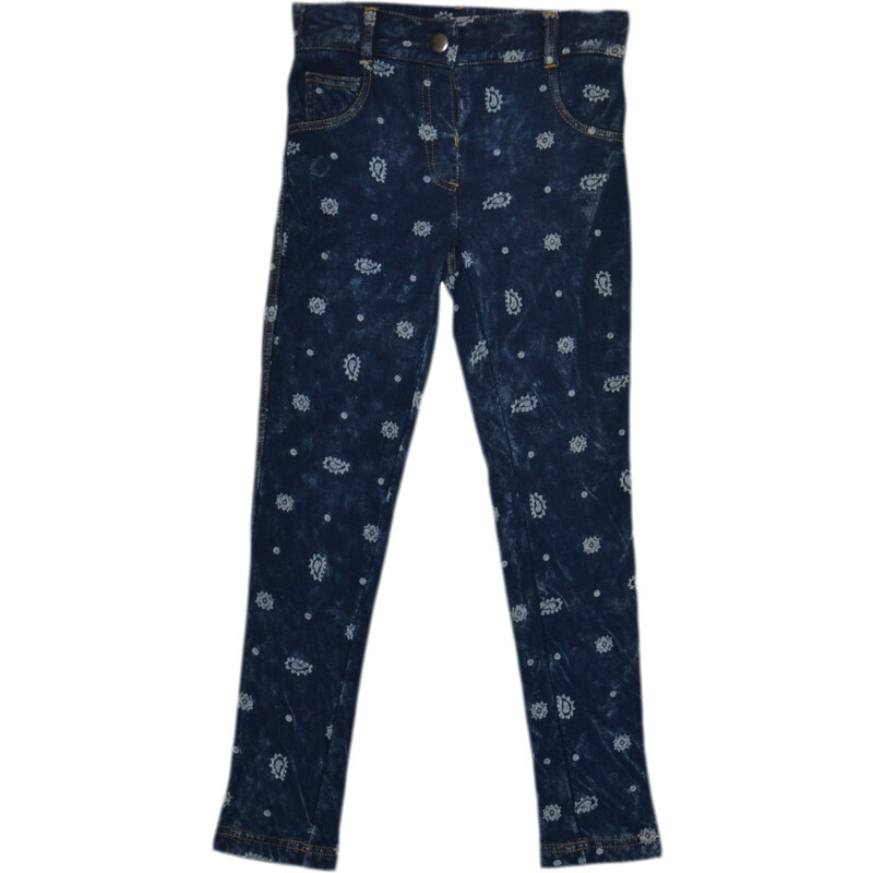 Topo Dívčí džínové kalhoty s potiskem - modré