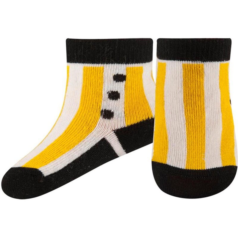 Ponožky Soxo 1566 w paski, žlutá