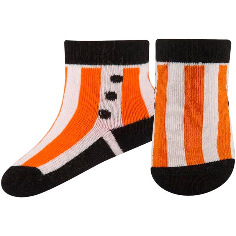 Ponožky Soxo 1566 w paski, oranžová