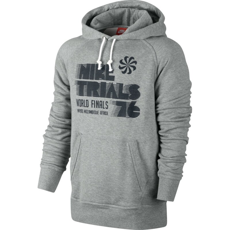 Nike Aw77 Hoody-Ru World Fnls šedá L