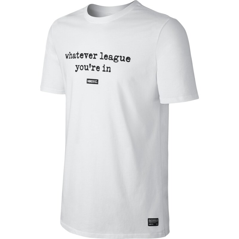 Nike Fc League Verbiage Tee bílá XL