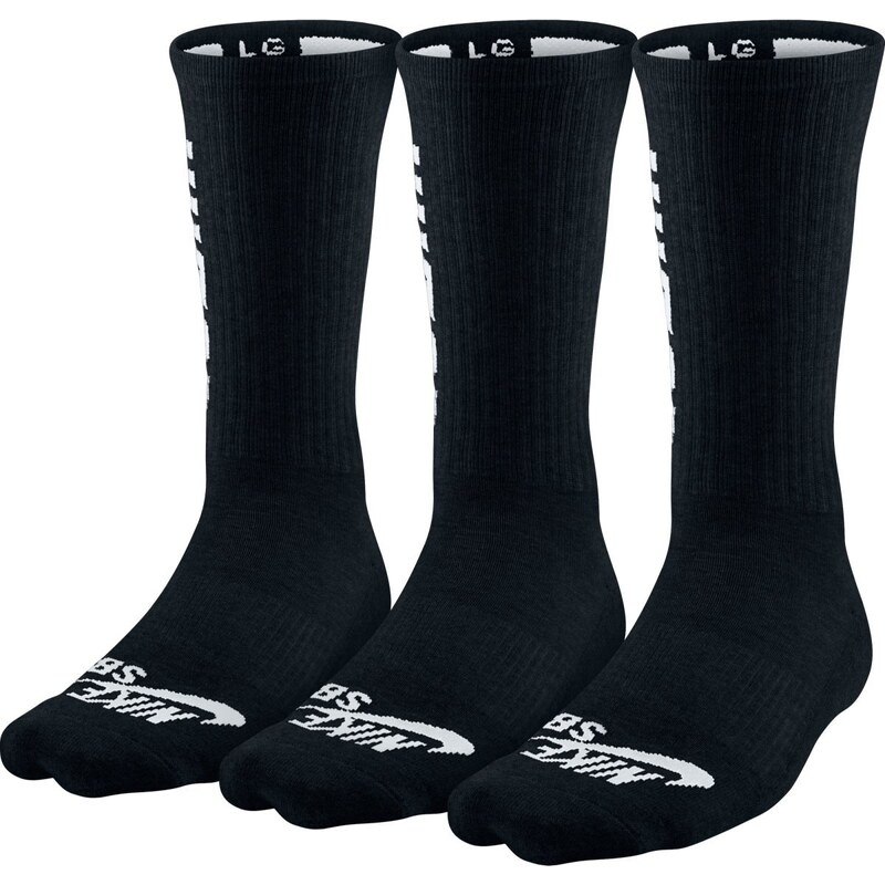 Nike Sb 3Ppk Crew Socks černá L