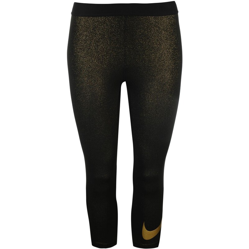Sportovní tříčtvrťáky Nike Pro Gold dám. černá/zlatá