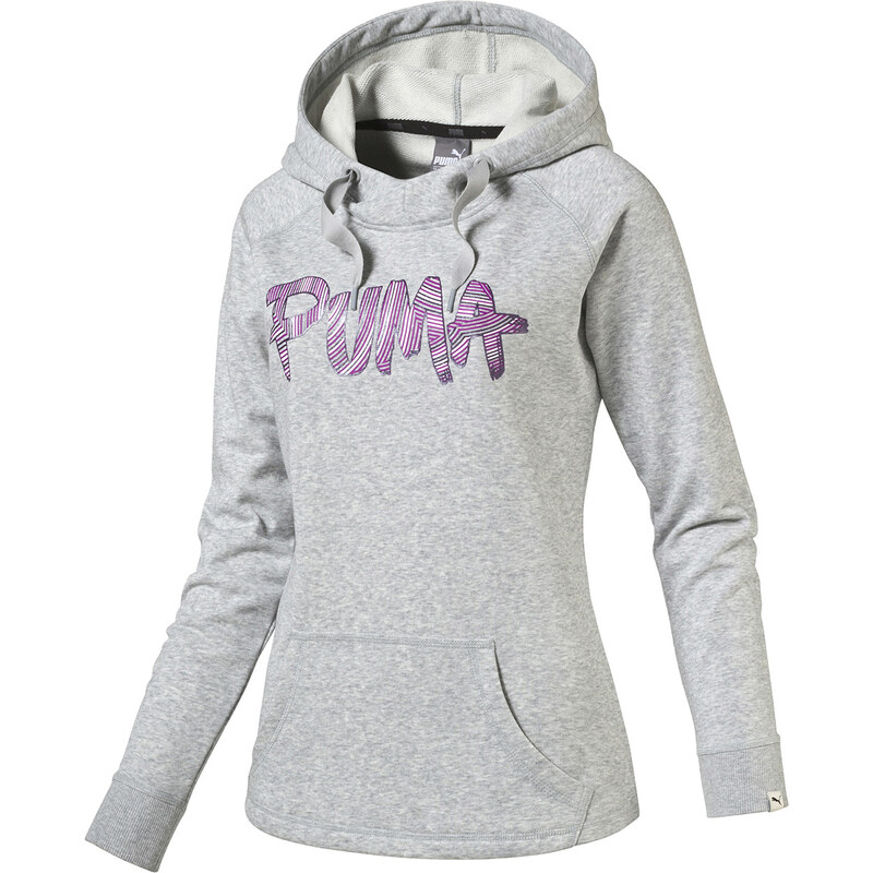 Puma Fun Font Hood Sweat Tr W šedá M