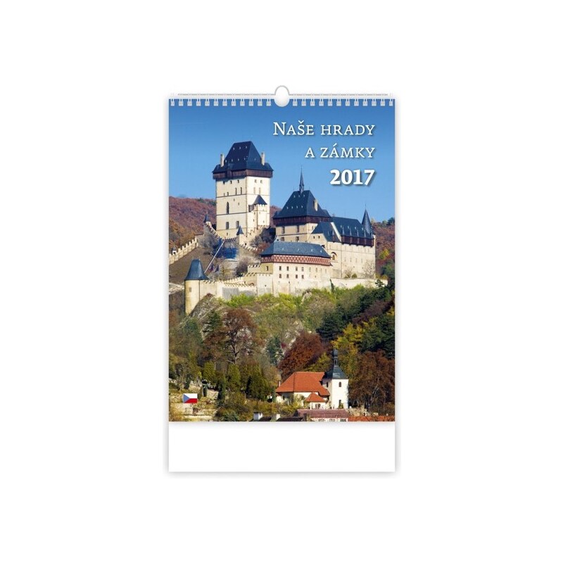Helma 365, s.r.o. Nástěnný kalendář Naše hrady a zámky 2017 N104-17