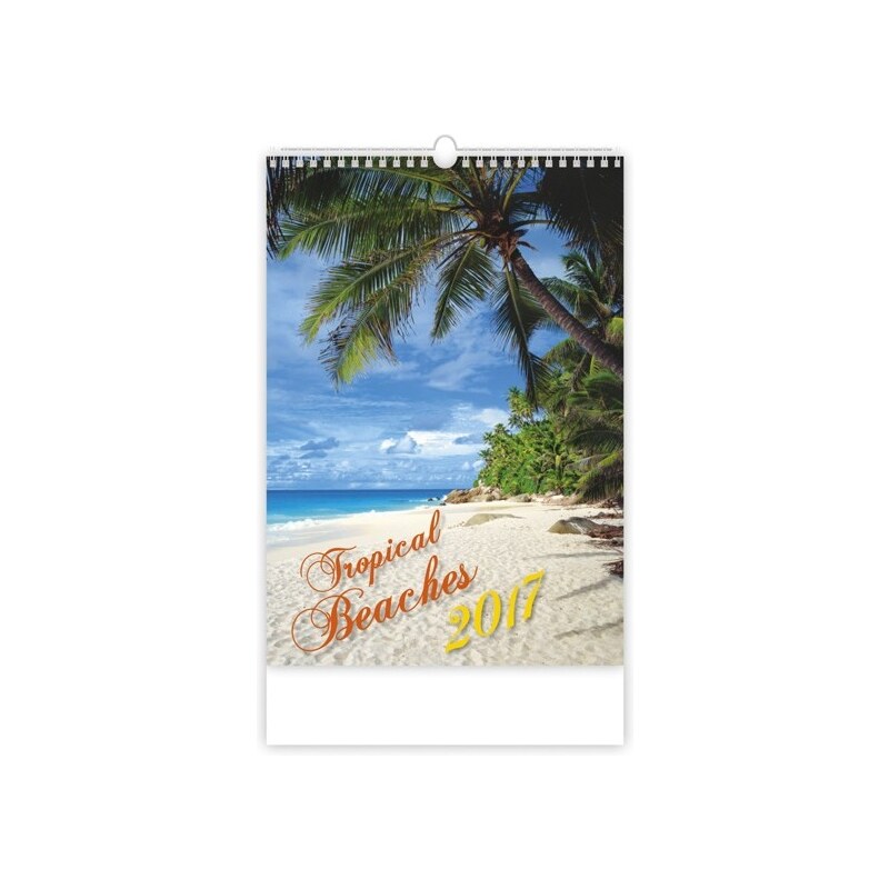 Helma 365, s.r.o. Nástěnný kalendář Tropical Beaches 2017 N133-17