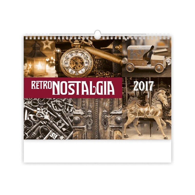 Helma 365, s.r.o. Nástěnný kalendář Retro Nostalgia 2017 N145-17