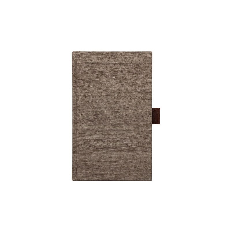 GRASPO CZ, a.s. Notes kapesní Wood hnědý čtverečkovaný, objednávka od 100 ks N-KVC-024-17