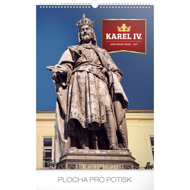 PRESCO GROUP, a.s. Nástěnný kalendář Karel IV. – Země Koruny české 2017 PGN-4037-L-17