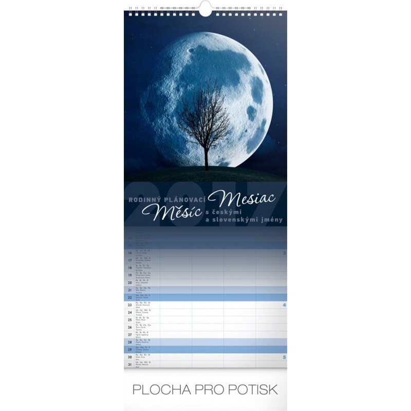 PRESCO GROUP, a.s. Nástěnný kalendář Měsíc 2017 PGN-4622-17