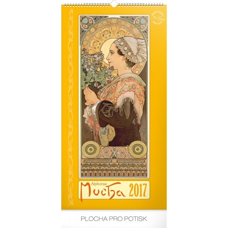 PRESCO GROUP, a.s. Nástěnný kalendář Alfons Mucha 2017 PGN-3565-L-17