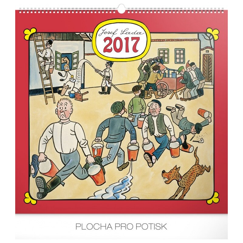 PRESCO GROUP, a.s. Nástěnný kalendář Josef Lada – Na vsi 2017 PGN-3567-L-17