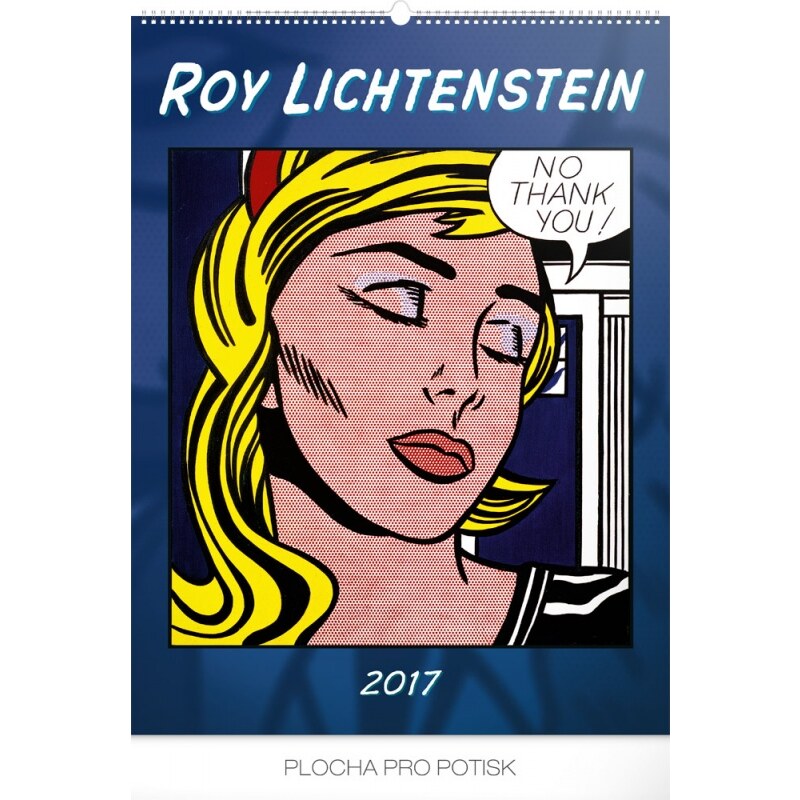 PRESCO GROUP, a.s. Nástěnný kalendář Roy Lichtenstein – Tvorba ze 60. let 2017 PGN-3975-L-17