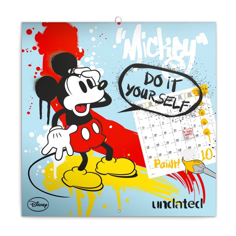 PRESCO GROUP, a.s. Nástěnný kalendář Mickey Mouse s omalovánkami, nedatovaný 2018 PGP-2205-18